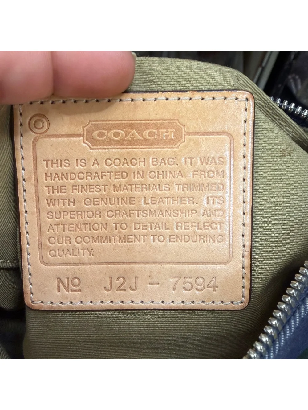 Coach Demi denim mini shoulder bag 2002 Y2K vintage